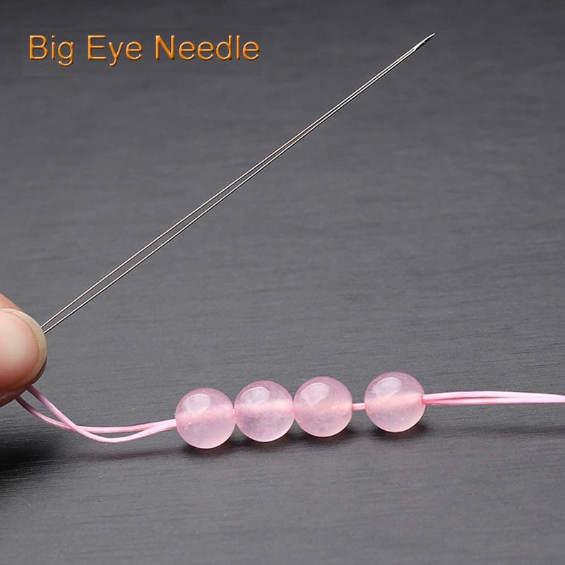 Y-Axis 26 Pcs Assorted Beading Needles Including 6 Pcs Big Eye Beading Needles + 20 Pcs Long Straight Beading Thread Needles with Needle Bottle - Image 4